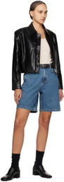 Dunst Blue Loose Denim Shorts