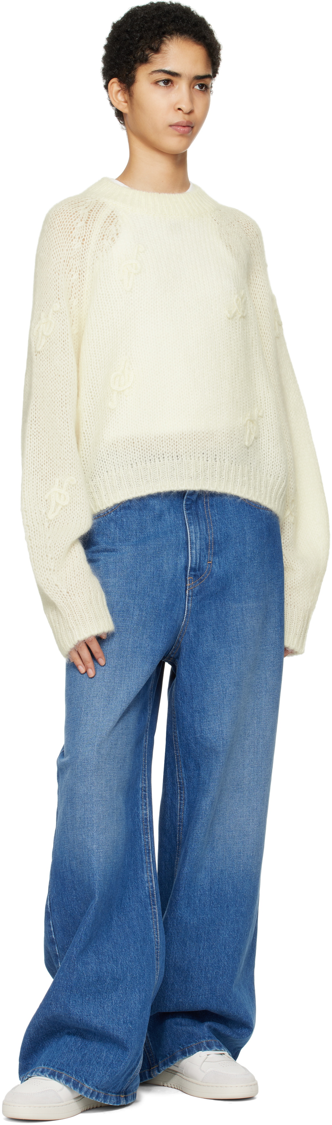 Axel Arigato Off-White 'Greys Embroidered' Sweater
