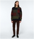 Dolce&Gabbana - Patchwork wool and cashmere sweater