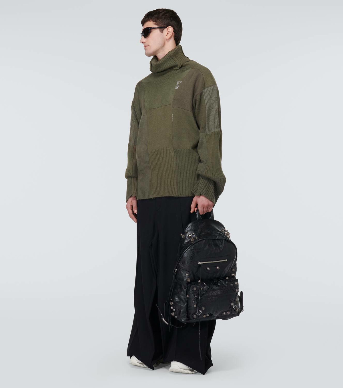 Balenciaga Wool wide-leg pants
