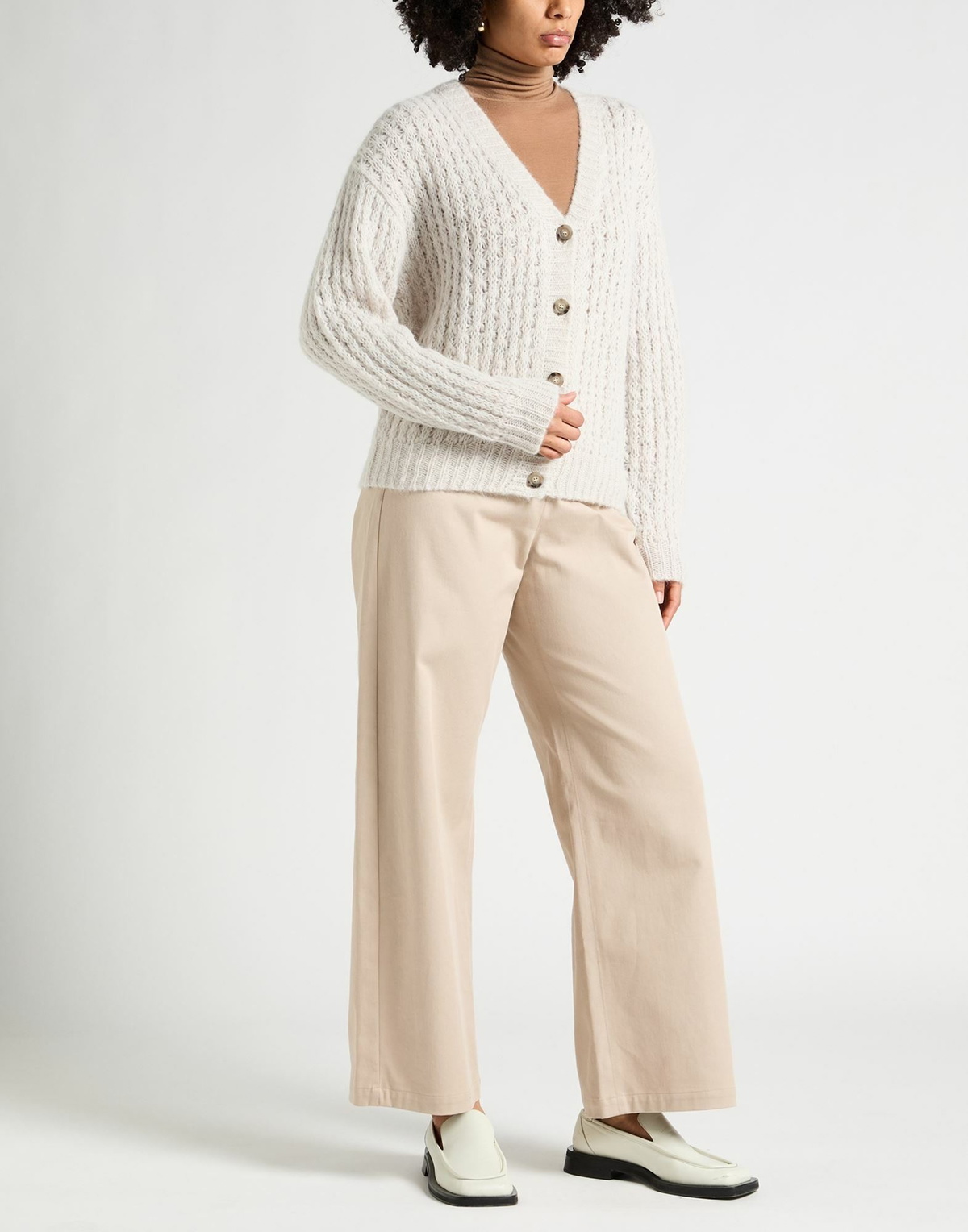 Peserico Womens Cardigan Ivory