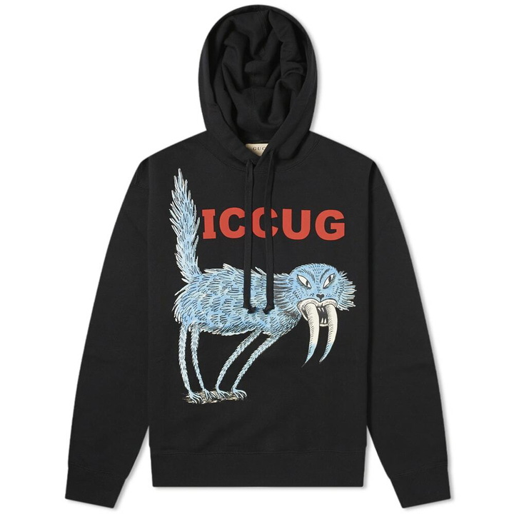 Photo: Gucci Men's Iccug Printed Hoody in Black