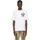 AAPE by A Bathing Ape White Logo Universe T-Shirt