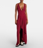 Givenchy Asymmetrical draped midi dress