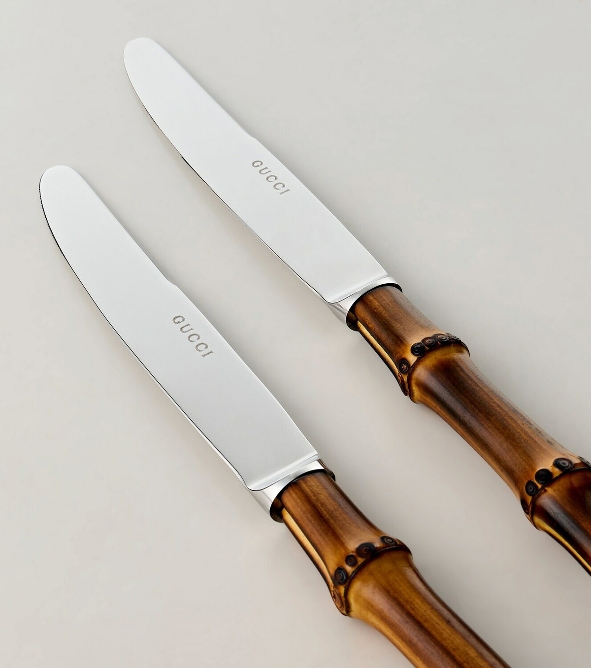 Gucci Bamboo set of 2 stainless steel knives