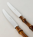 Gucci Bamboo set of 2 stainless steel knives