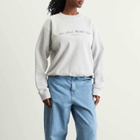 Sporty & Rich Women's NY Health Club Sweatshirt in Heather Grey/Navy