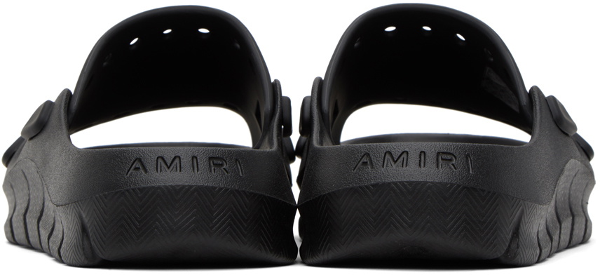 AMIRI アミリ*ブラック Sunday プールスライド AMIRI Black Sunday Slides Amiri