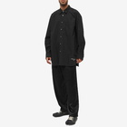 Comme des Garçons Homme Men's Hem Logo Pocket Shirt in Black