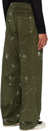 MISBHV Green Stained Trousers