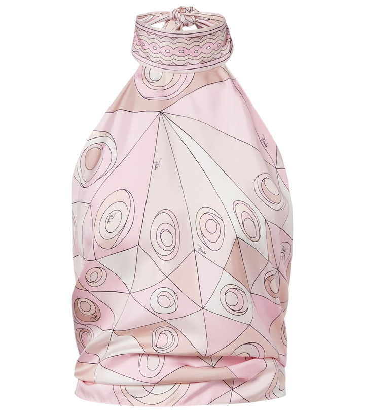 Photo: Pucci Occhi silk twill top