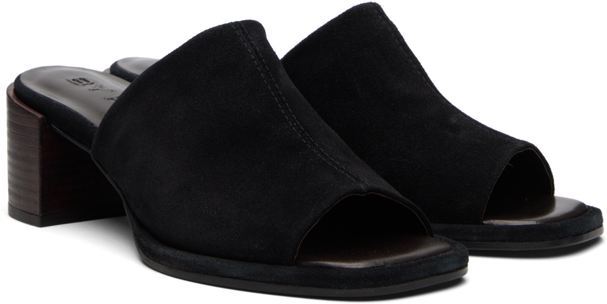 BY FAR Black Francisco Heeled Sandals