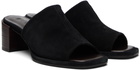BY FAR Black Francisco Heeled Sandals