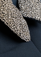 Rebecca Vallance Xena Crystal-embellished Crepe Midi Dress Navy