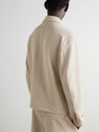 Rag & Bone - Melrose Cotton-Blend Ponte Track Jacket - Neutrals