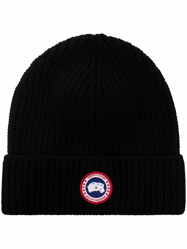 Photo: CANADA GOOSE - Logo Wool Beanie