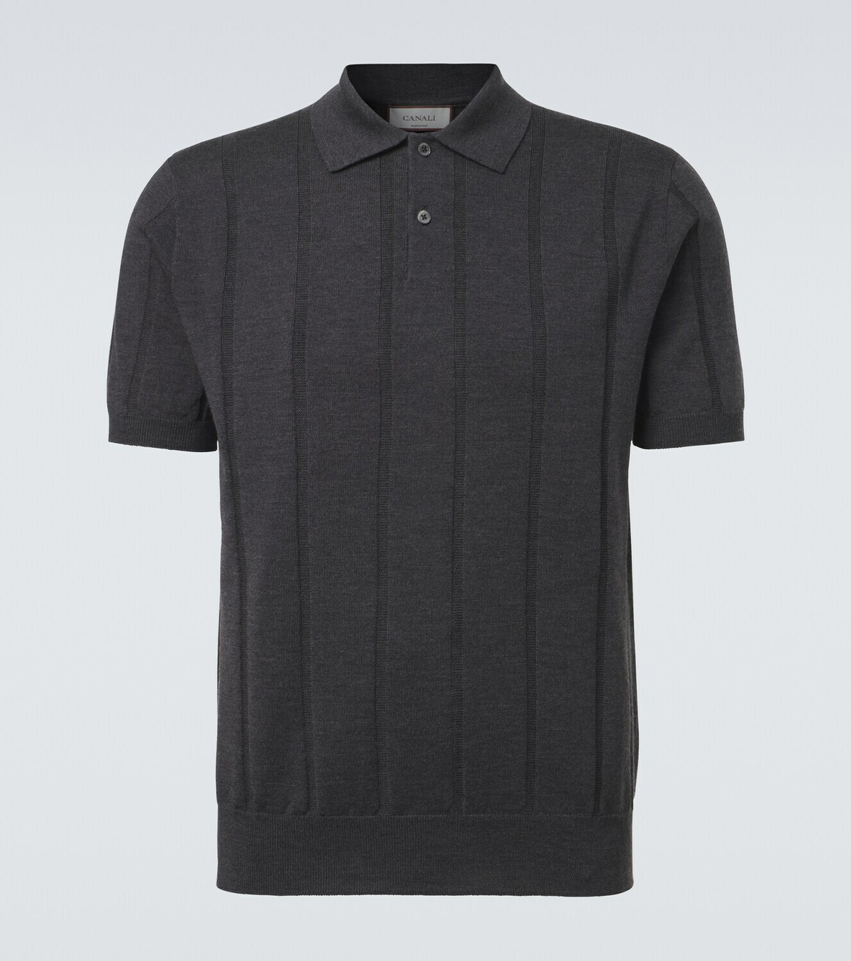 Canali Virgin wool polo sweater