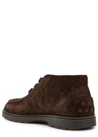 Tods Gommino Suede Boots Brown