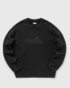 Erl Unisex Venice Crew Neck Premium Fleece Sweatshirt Black - Mens - Sweatshirts