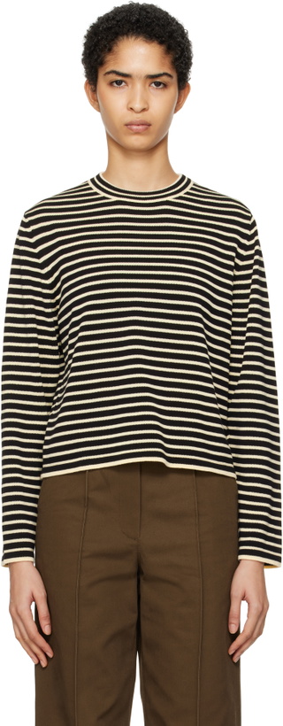 Photo: Cordera Black & White Organic Cotton Striped T-shirt