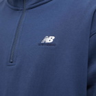 New Balance Men's NB Athletics 90's 1/4 Zip Mock Sweat in Navy