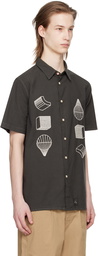 PS by Paul Smith Gray Embroidered Shirt