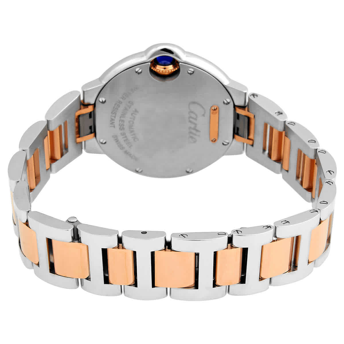 Cartier Ballon Bleu Automatic Diamond Silver Dial Ladies Watch w3bb0023