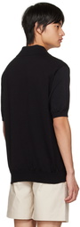 Carlota Barrera Black Crewneck Polo