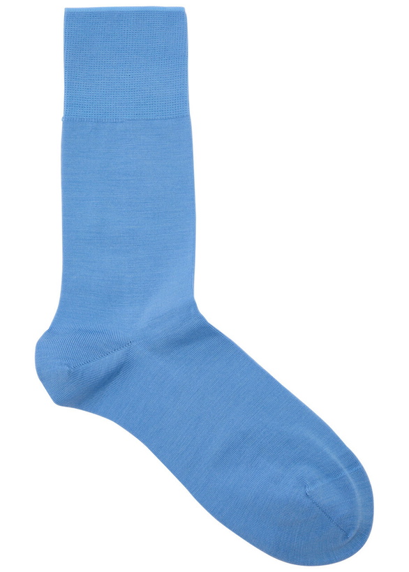 Photo: Falke Airport Wool-blend Socks Light Blue