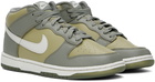 Nike Gray Dunk Mid Sneakers