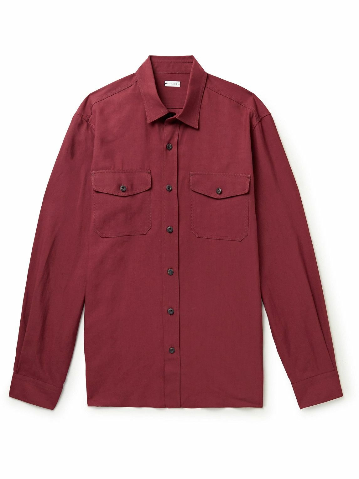 Photo: Caruso - Lyocell-Twill Shirt - Red