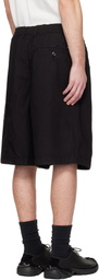 C.P. Company Black Micro-Reps Boxy Lens Shorts