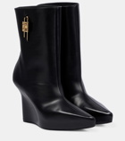 Givenchy Wedge leather ankle boots