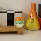 Frizbee Ceramics Super Cup Kawaii - 75ml in Orange Yellow Gradient Smile 