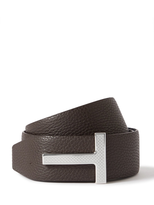 Photo: TOM FORD - 4cm Reversible Full-Grain Leather Belt - Brown