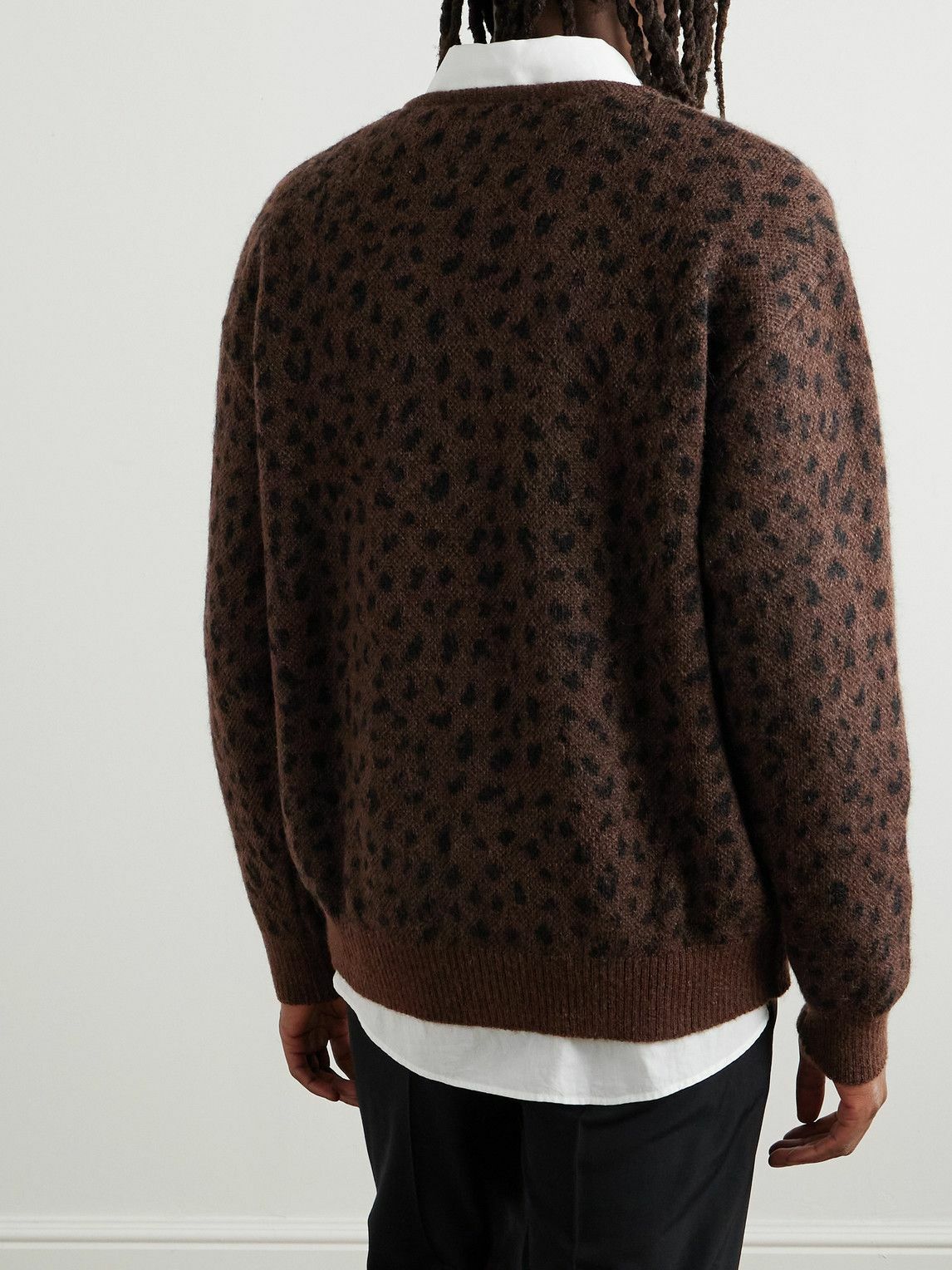 Wacko Maria - Leopard-Print Woven Cardigan - Animal print