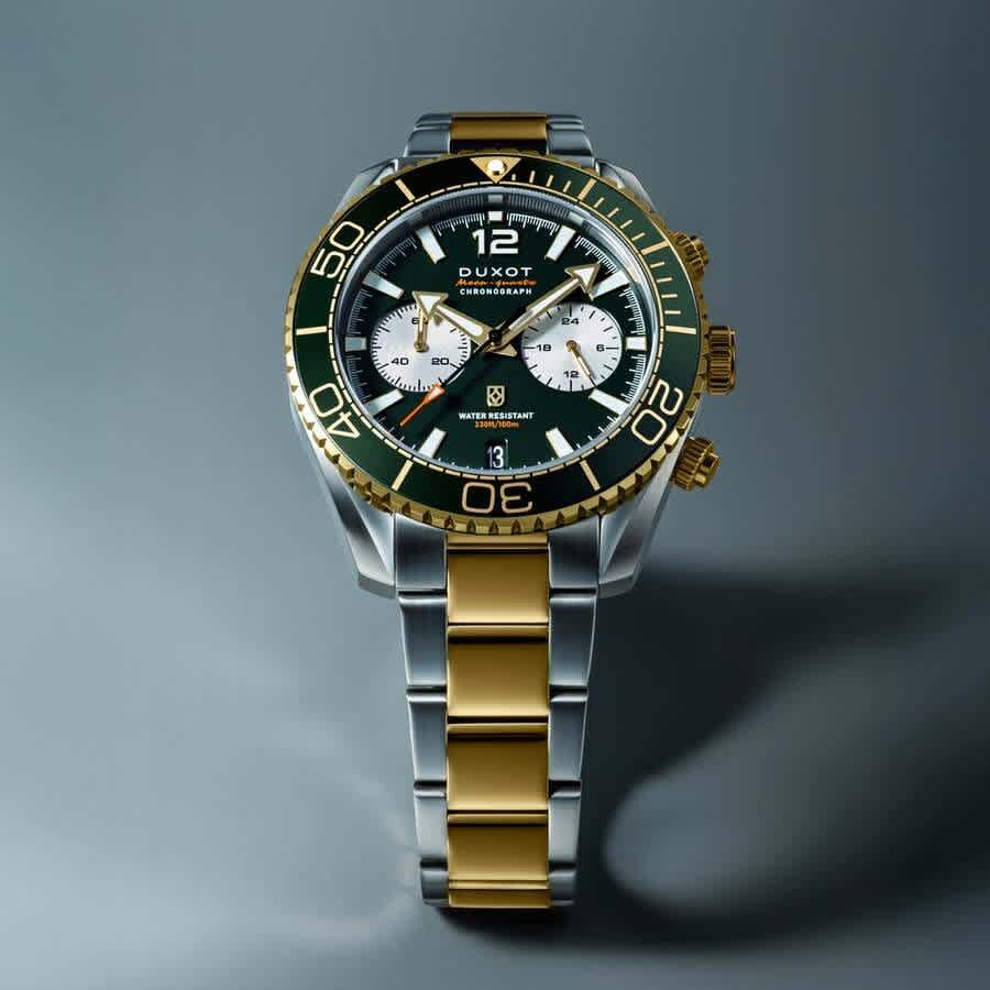 Duxot Tiburon Chronograph Quartz Green Dial Mens Watch DX-2062-55