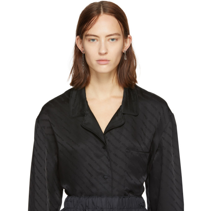 alexander wang logo earrings