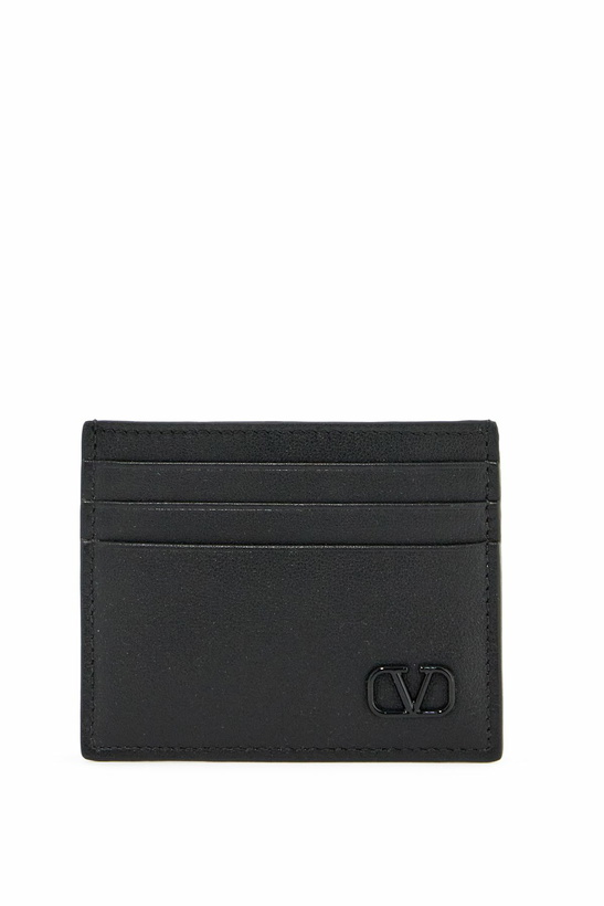 Photo: VALENTINO GARAVANI vlogo signature card holder Black