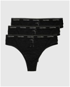 Calvin Klein Underwear Wmns 3 Pack Brazilian (Low Rise) Black - Womens - Panties