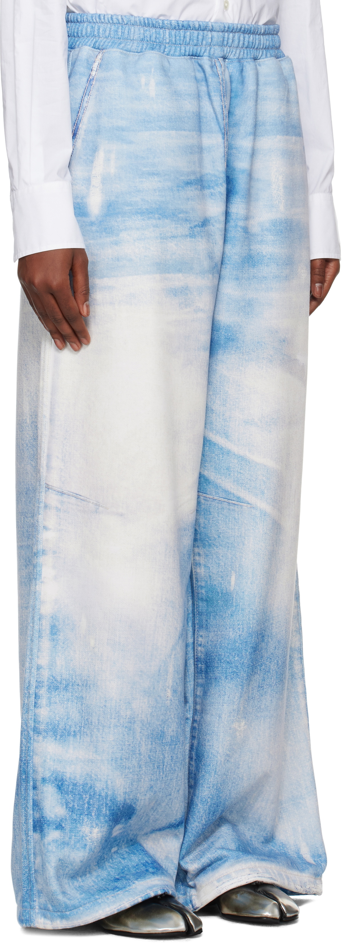 OPEN YY Blue Jean Effect Wide Lounge Pants