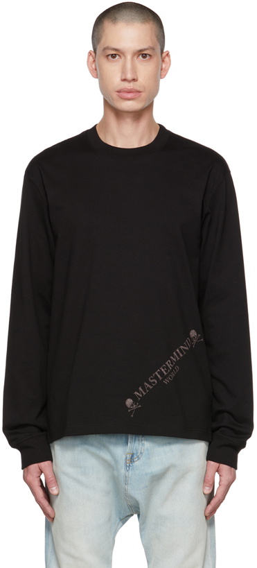 Photo: mastermind WORLD Black Skull Bleached Long Sleeve T-Shirt