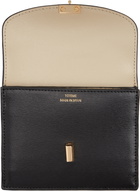 TOTEME Black T-Lock Leather Card Holder