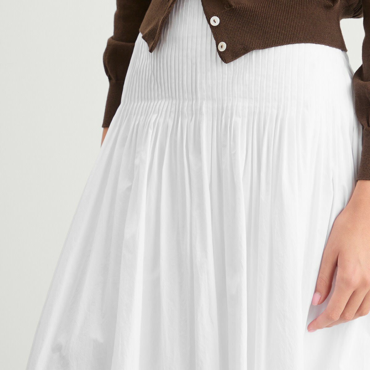 Nothing Written Women's Sherry Pleated Skirt in White