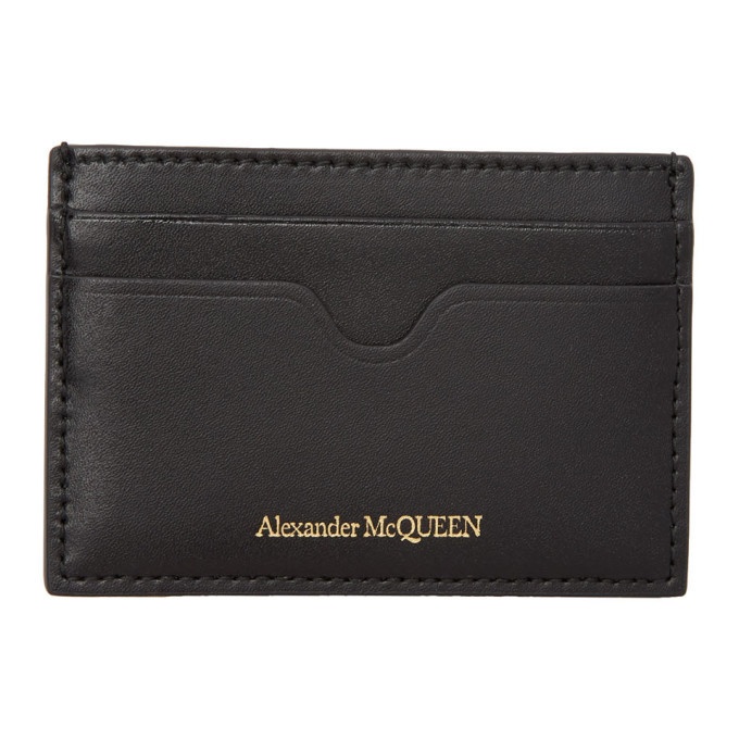 Alexander McQueen Black Insect Card Holder Alexander McQueen