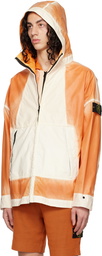 Stone Island Orange Hand-Sprayed Jacket