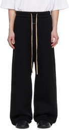 Fear of God Black Wide Leg Sweatpants
