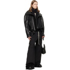 Rick Owens Black Tower Giglio Mega Scarf