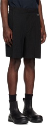 Wooyoungmi Black Pleated Shorts