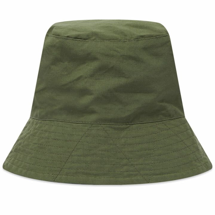 Photo: Engineered Garments Men's Bucket Hat in Olive